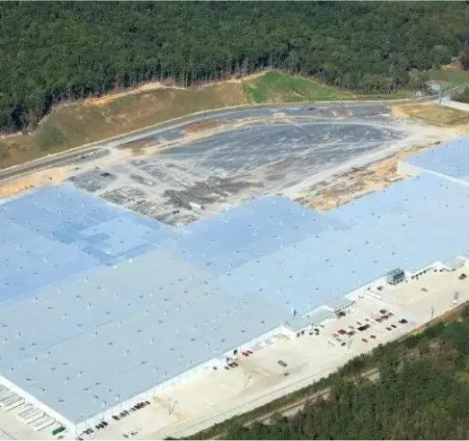 Aerial view of the SAM Plant under construction